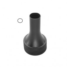 Zoellner Ear Speculum Fig. 1 - Oval - Black Stainless Steel, 3.8 cm / 1 1/2" Tip Size 5.5 x 6.5 mm
